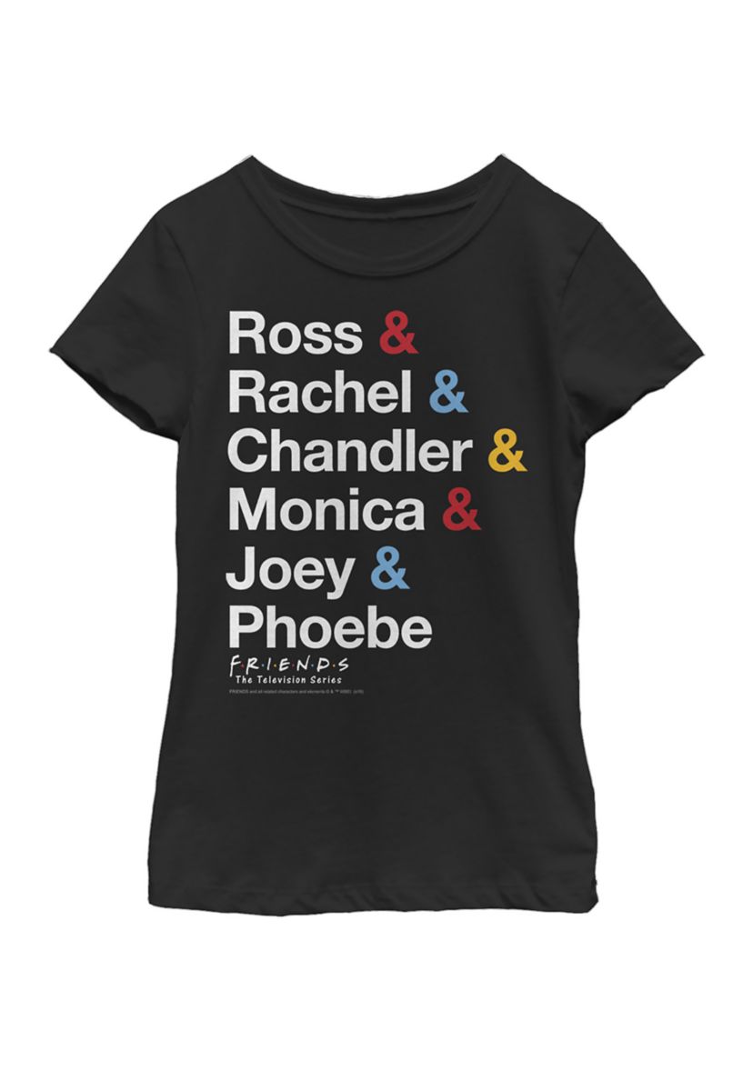 Girls 4-6x  Friends Classic Name Stack Graphic T-Shirt