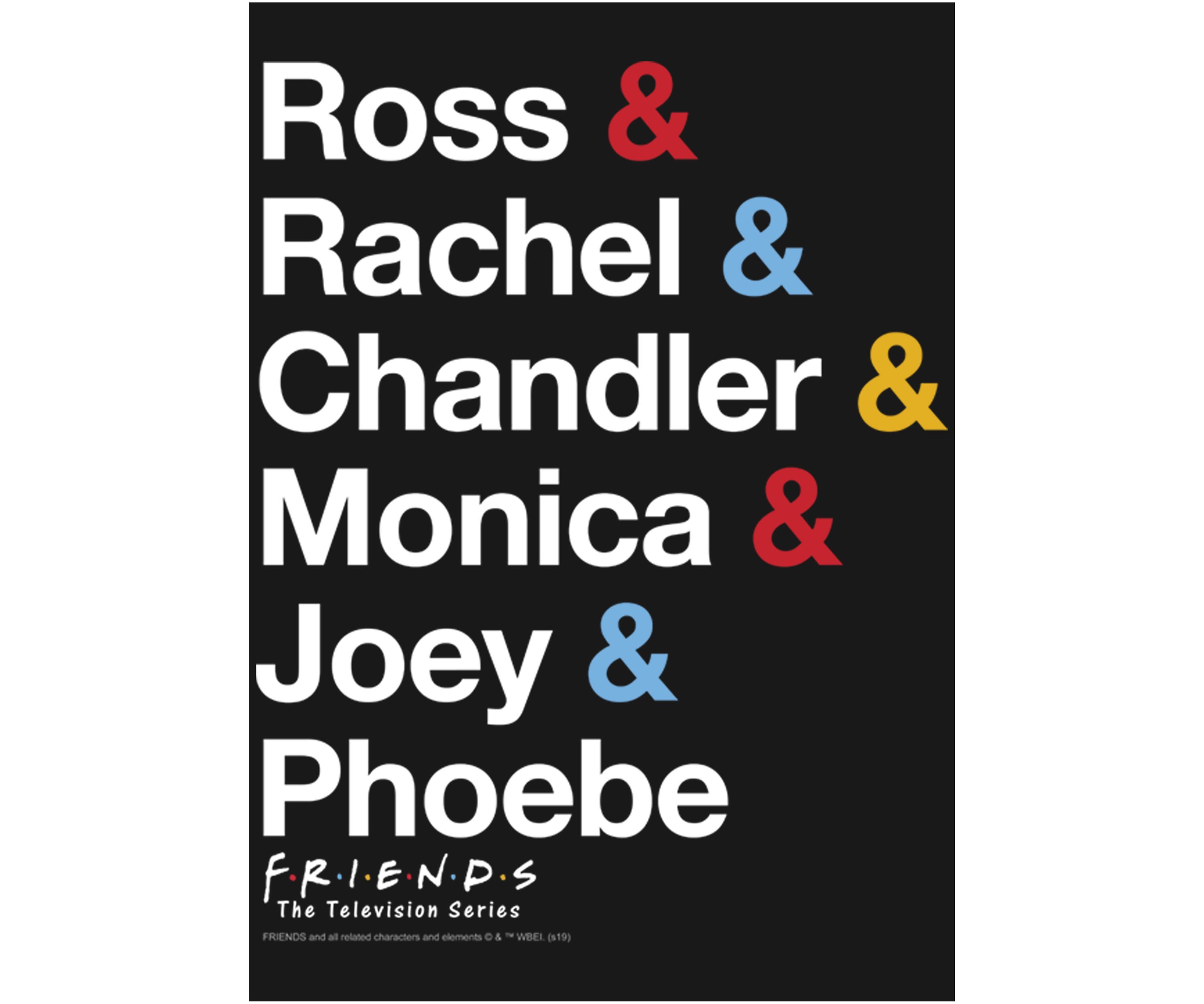 Girls 4-6x  Friends Classic Name Stack Graphic T-Shirt