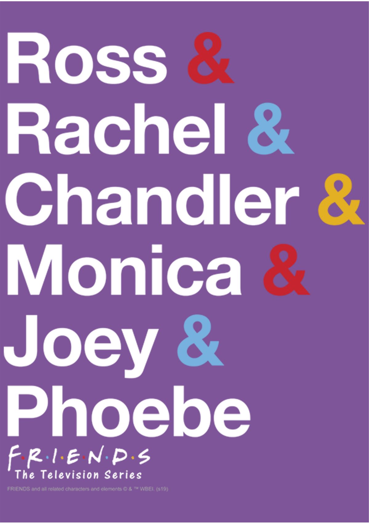 Girls 4-6x  Friends Classic Name Stack Graphic T-Shirt