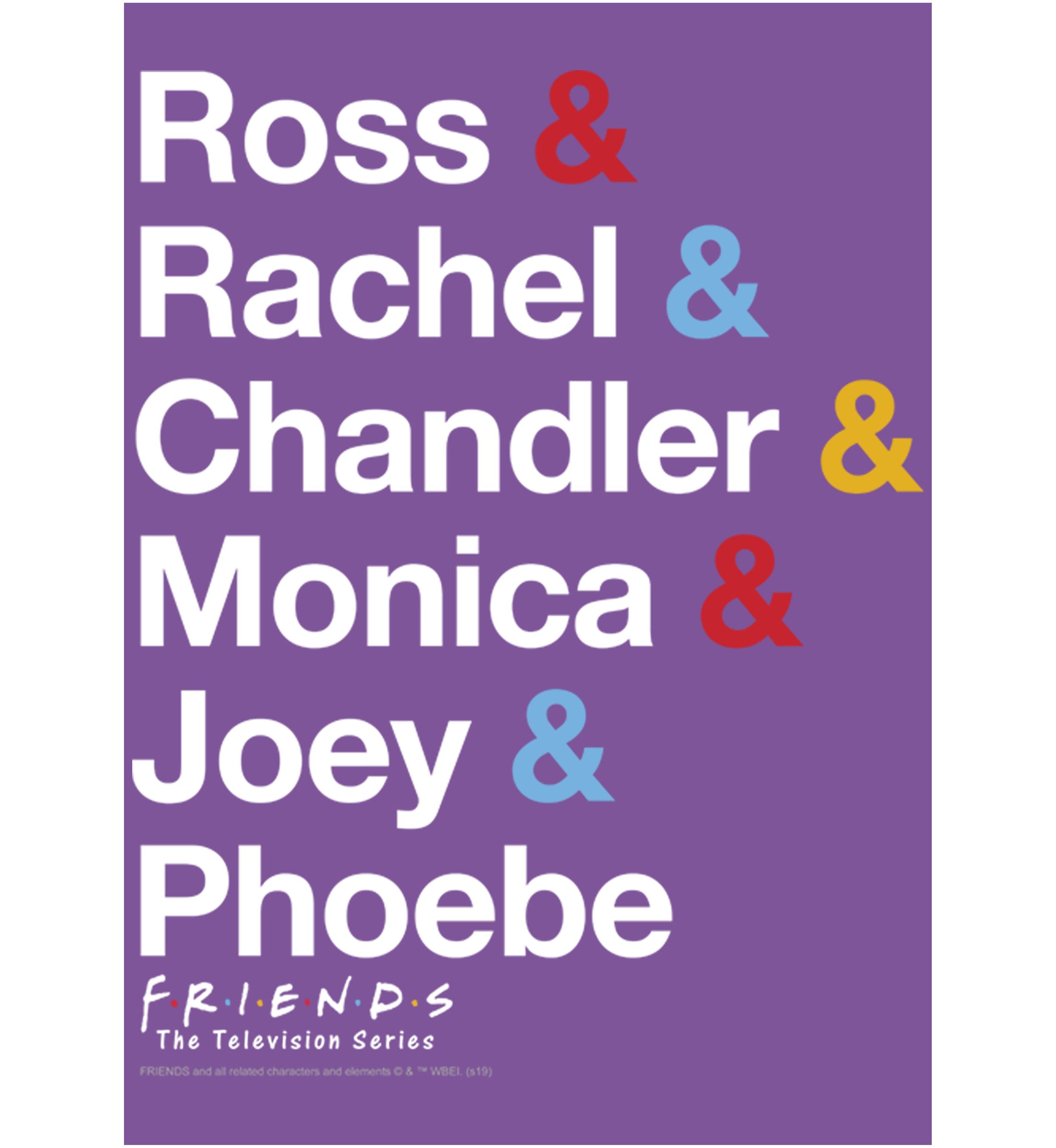 Girls 4-6x  Friends Classic Name Stack Graphic T-Shirt