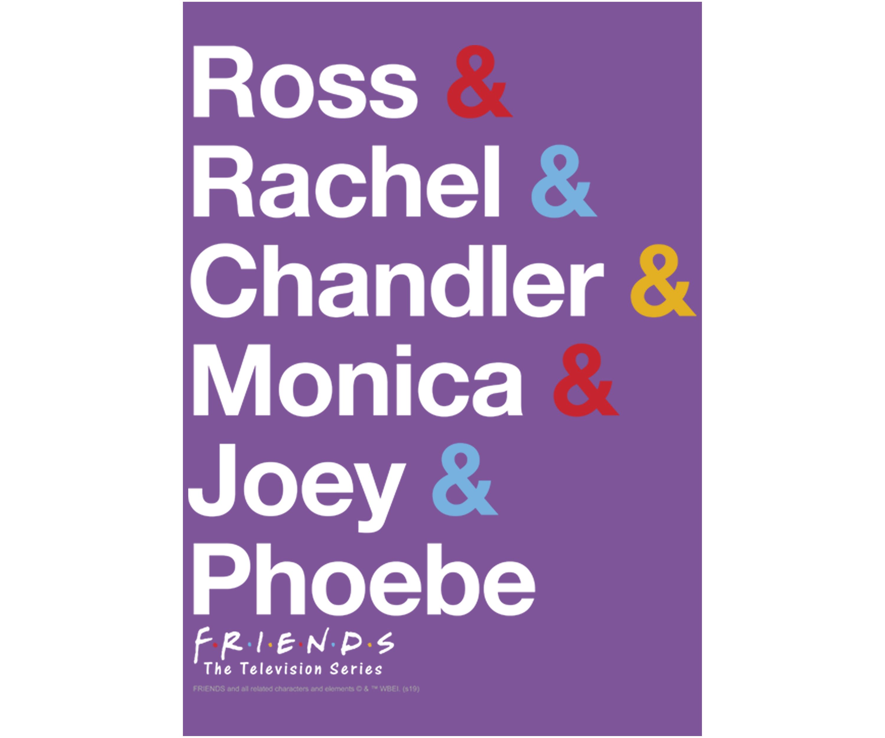 Girls 4-6x  Friends Classic Name Stack Graphic T-Shirt