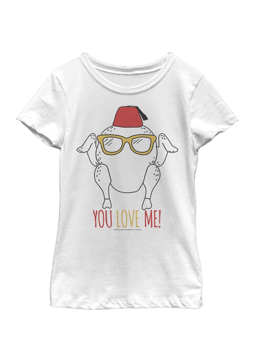 Girls 4-6x  Turkey Love Graphic T-Shirt