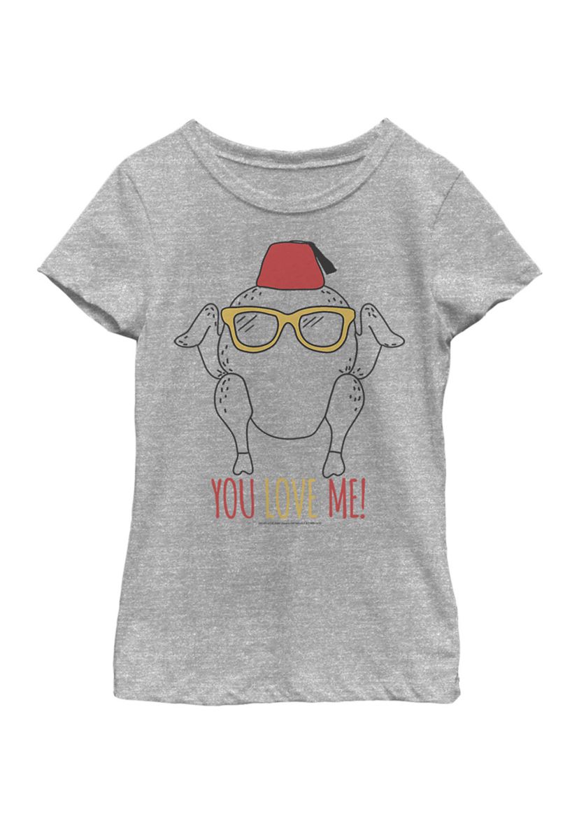 Girls 4-6x  Turkey Love Graphic T-Shirt