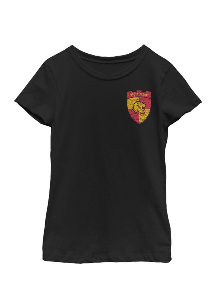 Girls 4-6x Gryffindor Shield Pocket Graphic T-Shirt
