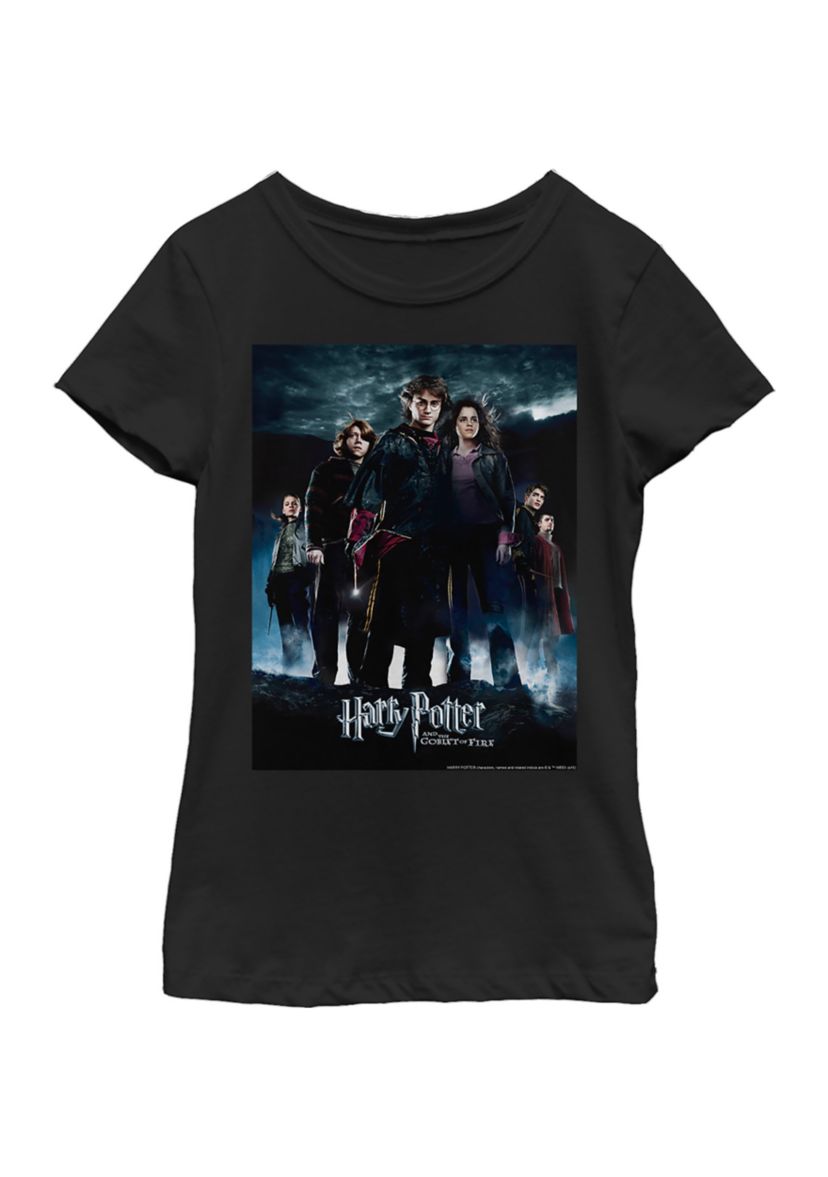 Girls 4-6x Potter Goblet Group Poster Graphic T-Shirt