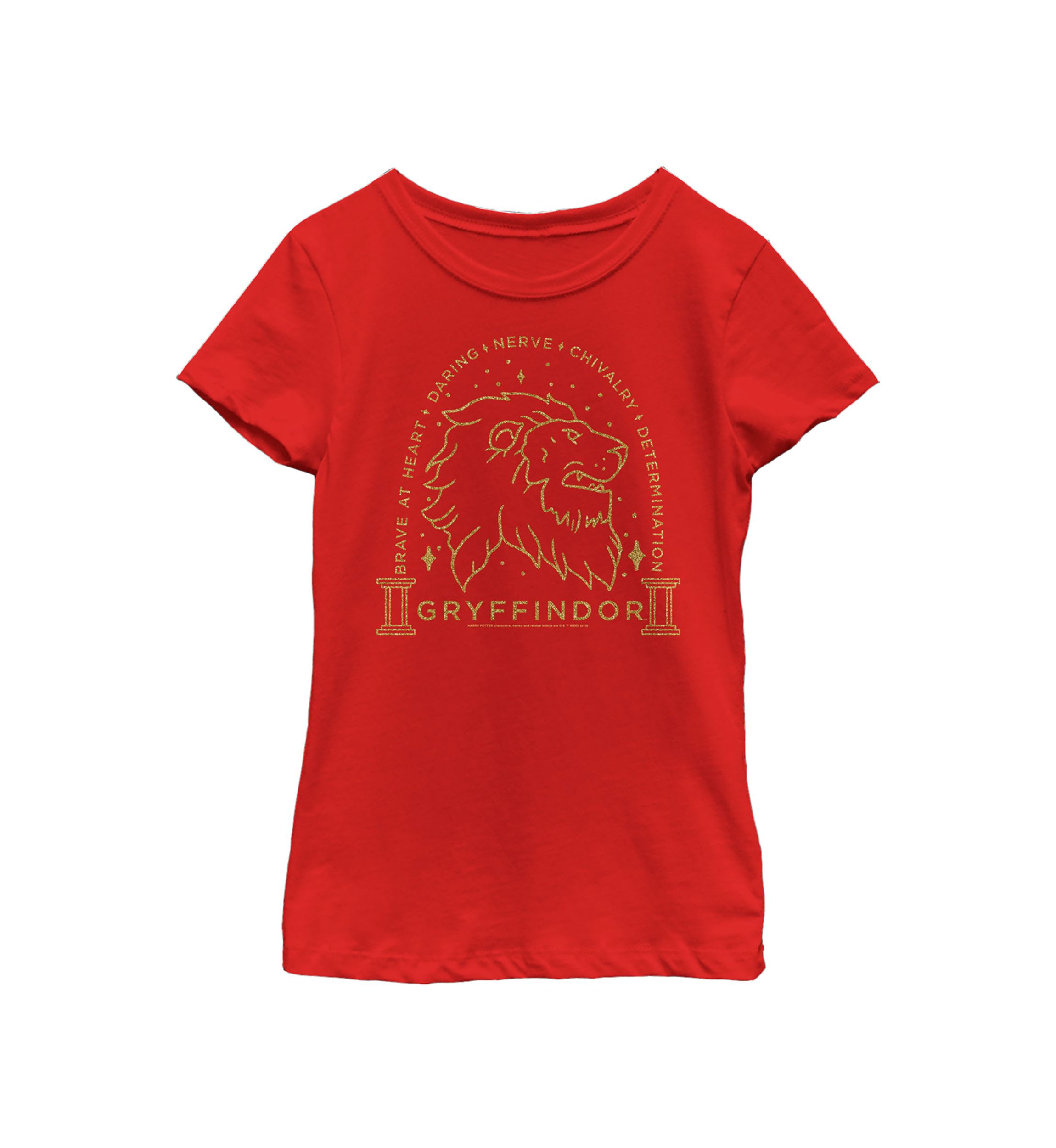 Girls 4-6x Lion Line Art Graphic T-Shirt