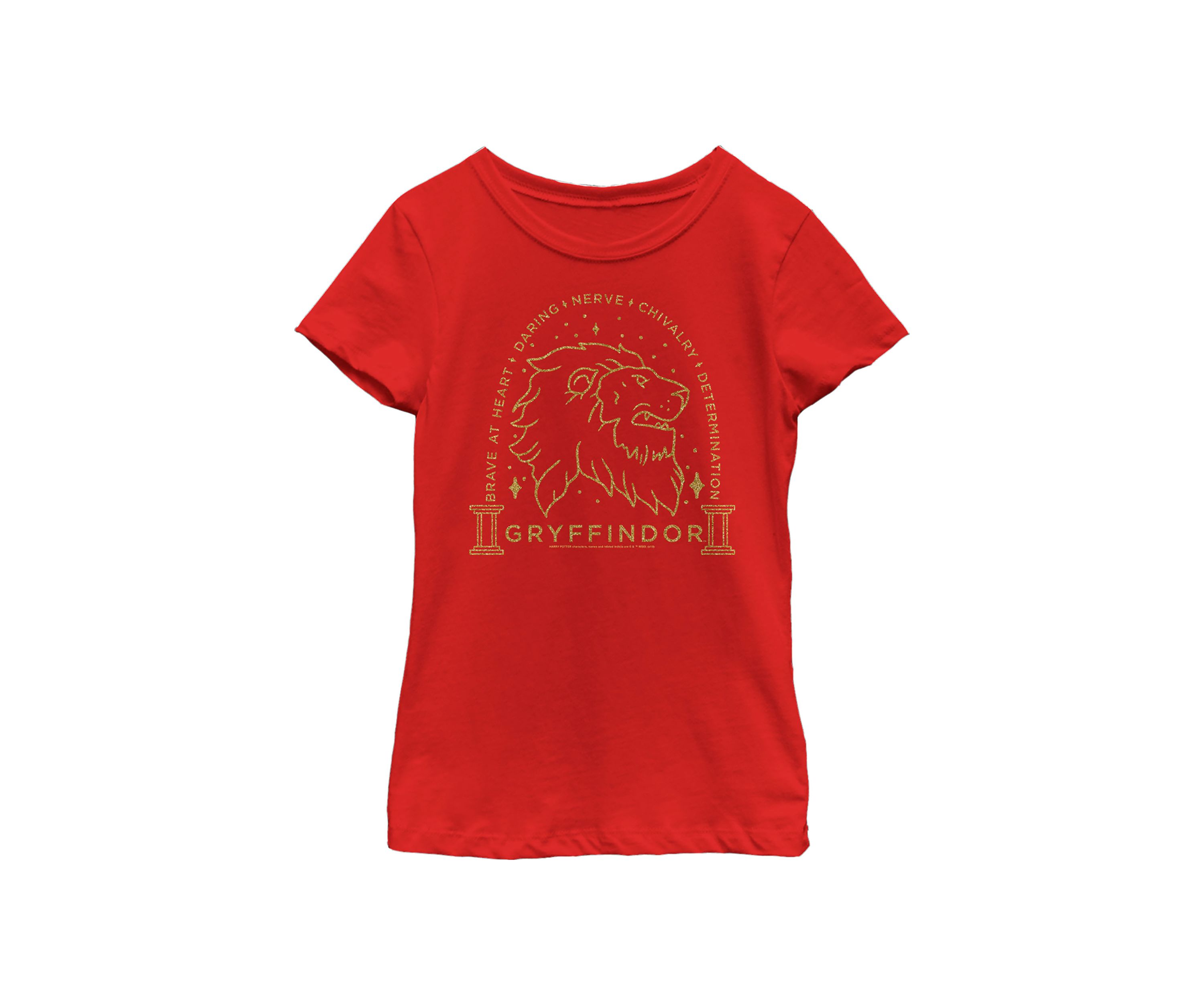 Girls 4-6x Lion Line Art Graphic T-Shirt