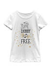 Girls 4-6x Dobby Free Graphic T-Shirt