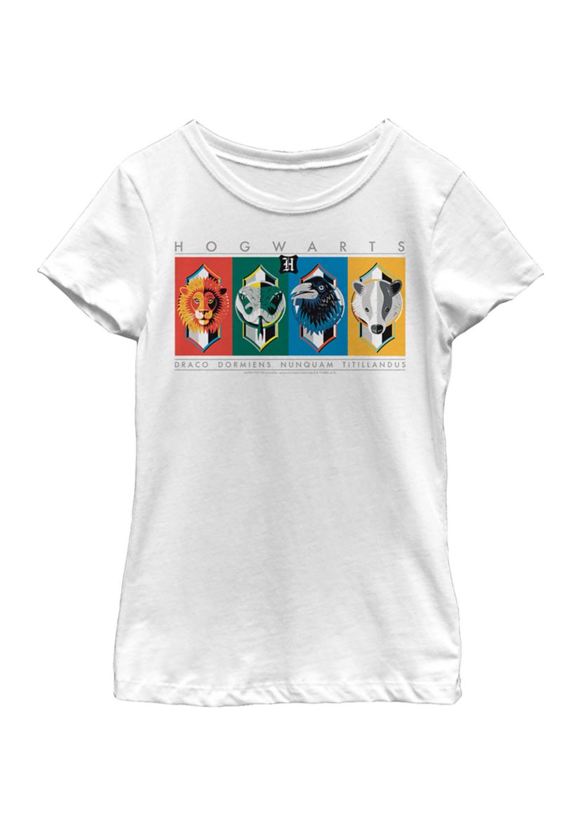 Girls 4-6x Hogwarts House Symbols Graphic T-Shirt