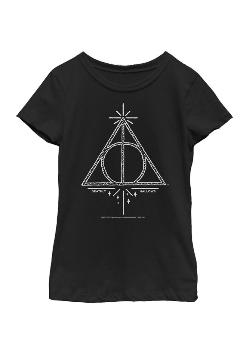 Girls 4-6x Deathly Hallows Line Symbol Graphic T-Shirt