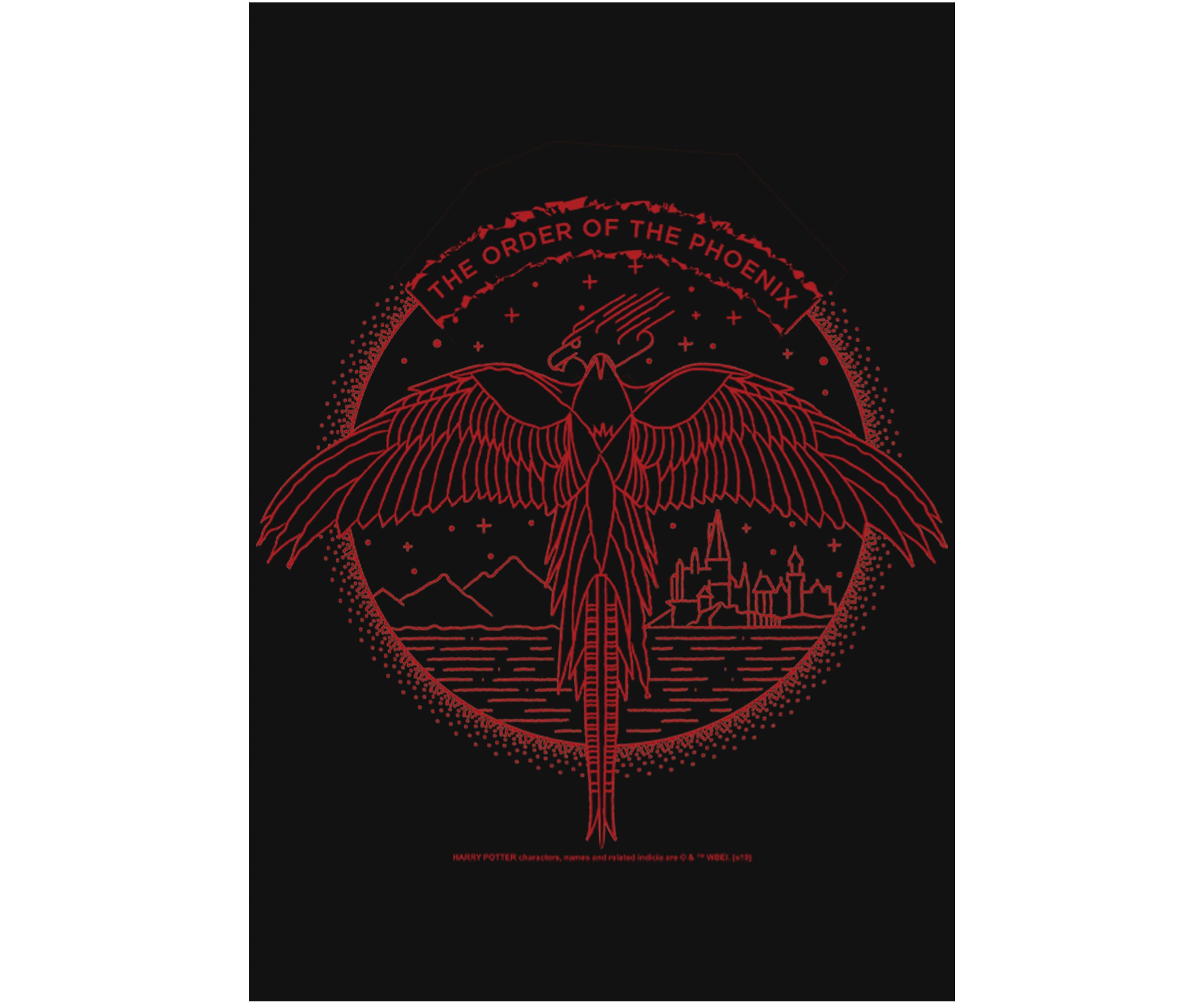 Girls 4-6x Phoenix Line Art Graphic T-Shirt