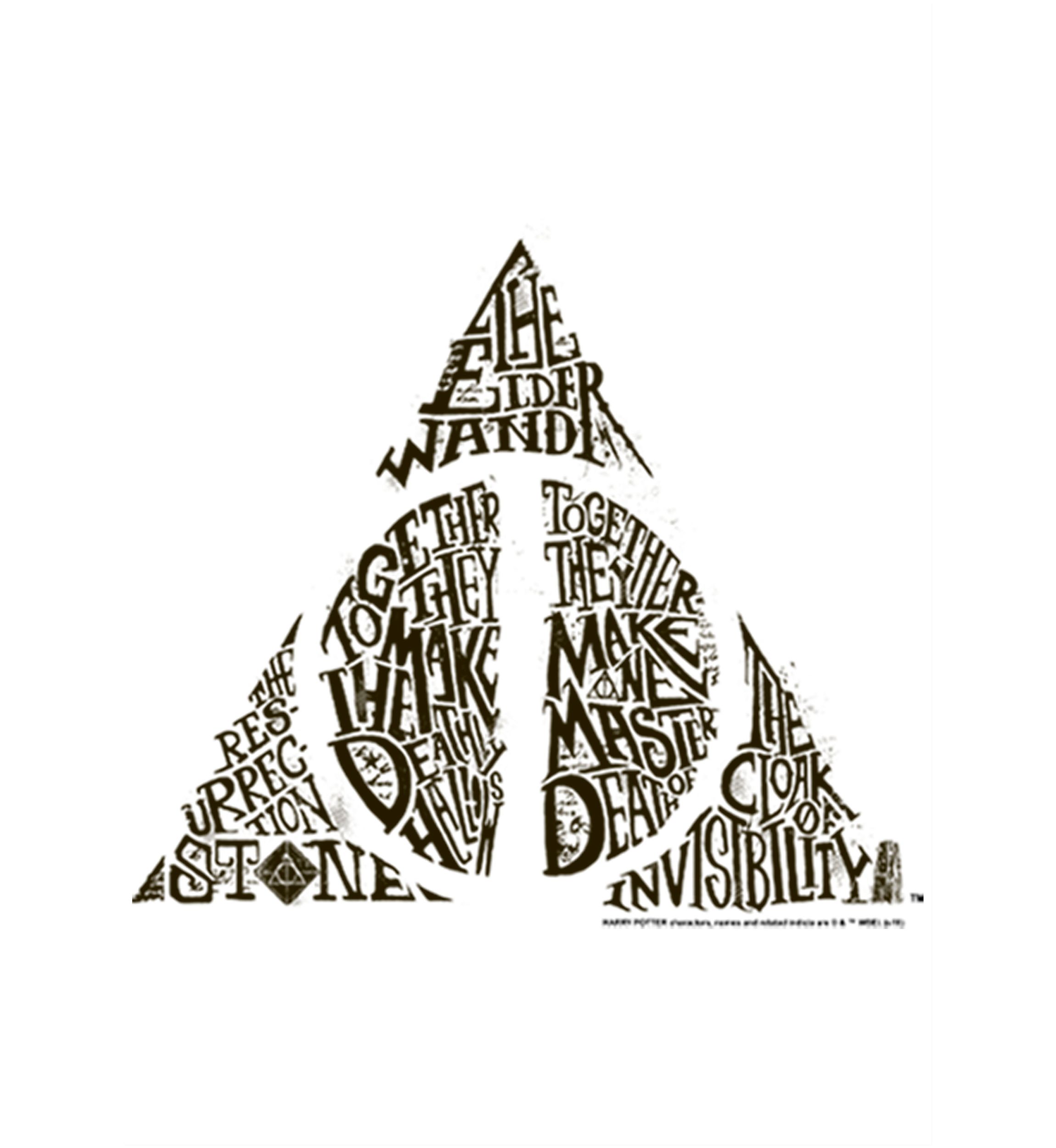 Girls 4-6x Deathly Hallows Text Symbol Graphic T-Shirt