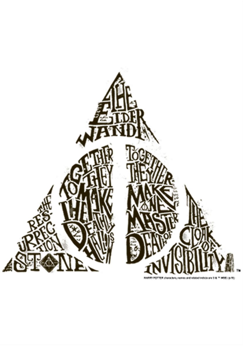 Girls 4-6x Deathly Hallows Text Symbol Graphic T-Shirt