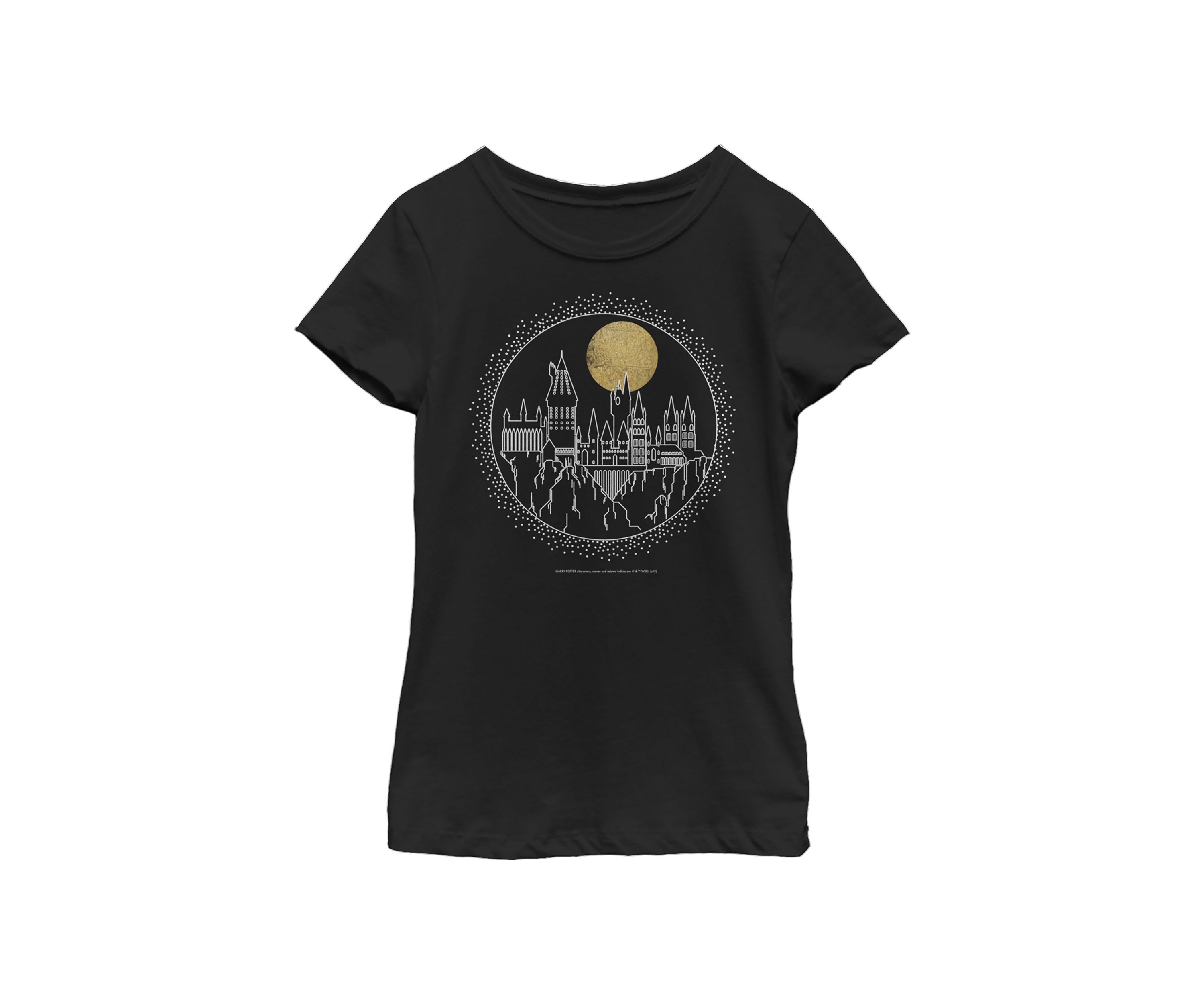 Girls 4-6x Hogwarts Line Art Graphic T-Shirt