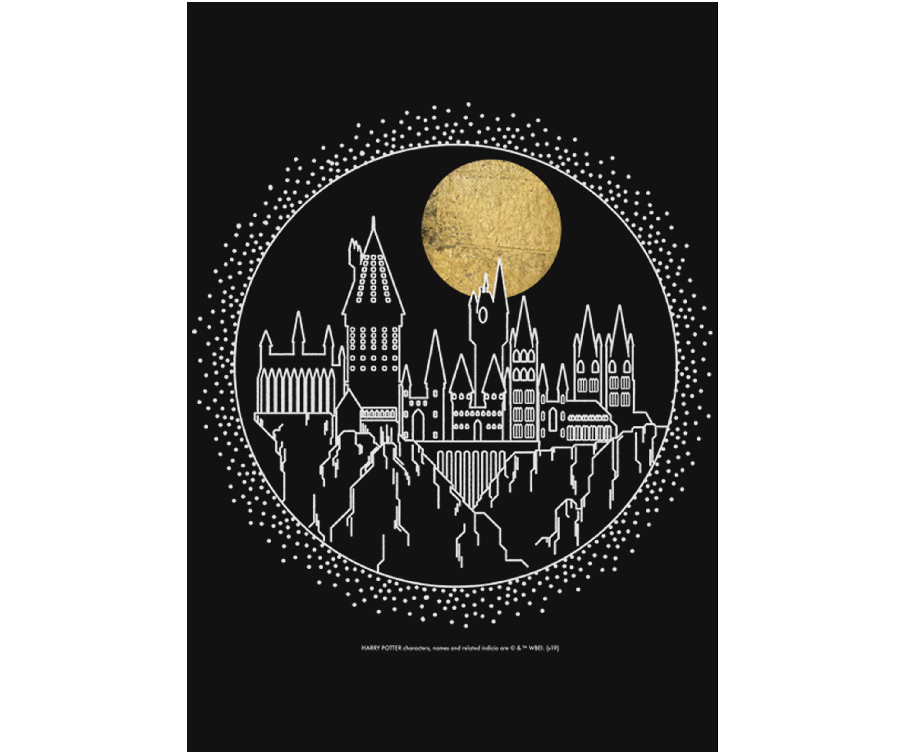 Girls 4-6x Hogwarts Line Art Graphic T-Shirt