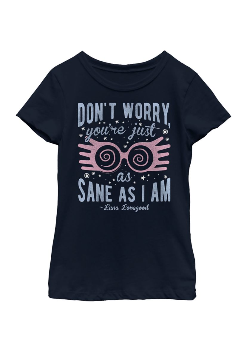Girls 4-6x Just As Sane As Luna Graphic T-Shirt