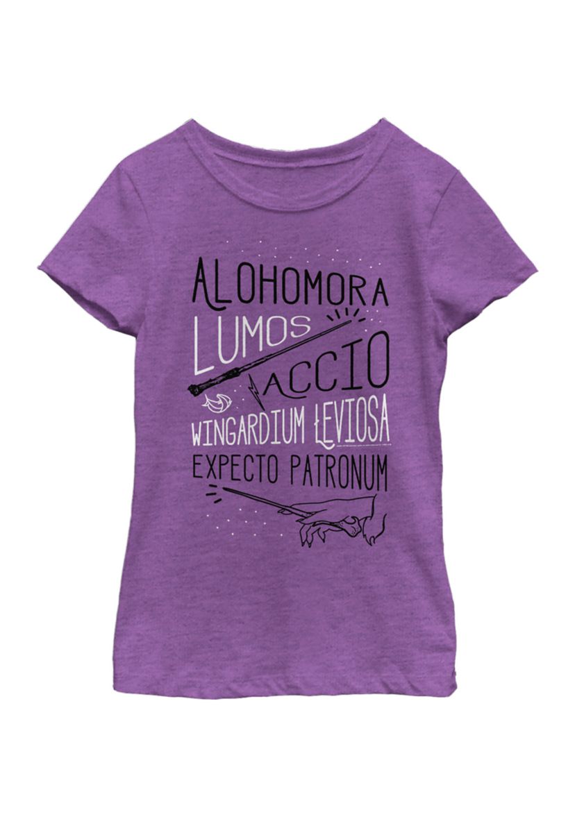 Girls 4-6x Spell Stack Graphic T-Shirt