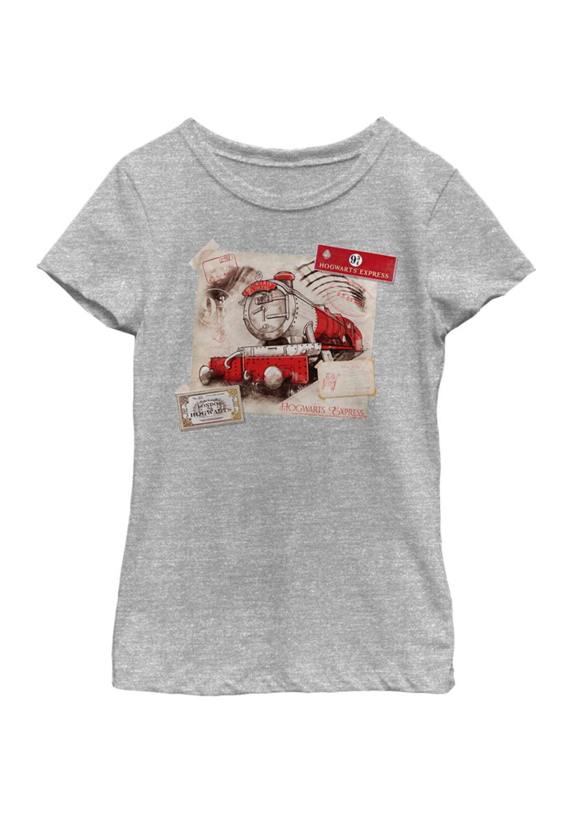 Girls 4-6x Hogwarts Express Postcard Graphic T-Shirt