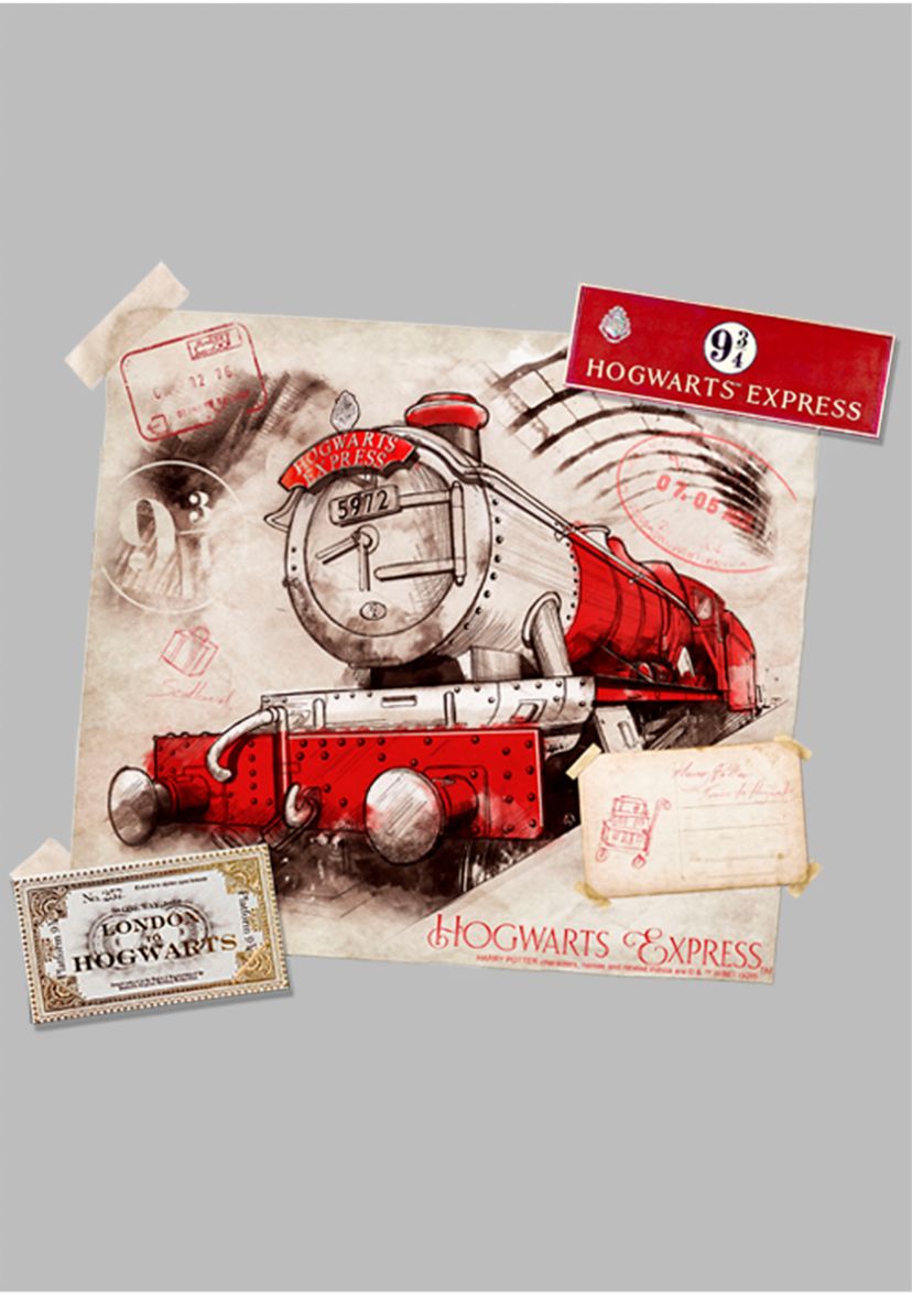 Girls 4-6x Hogwarts Express Postcard Graphic T-Shirt