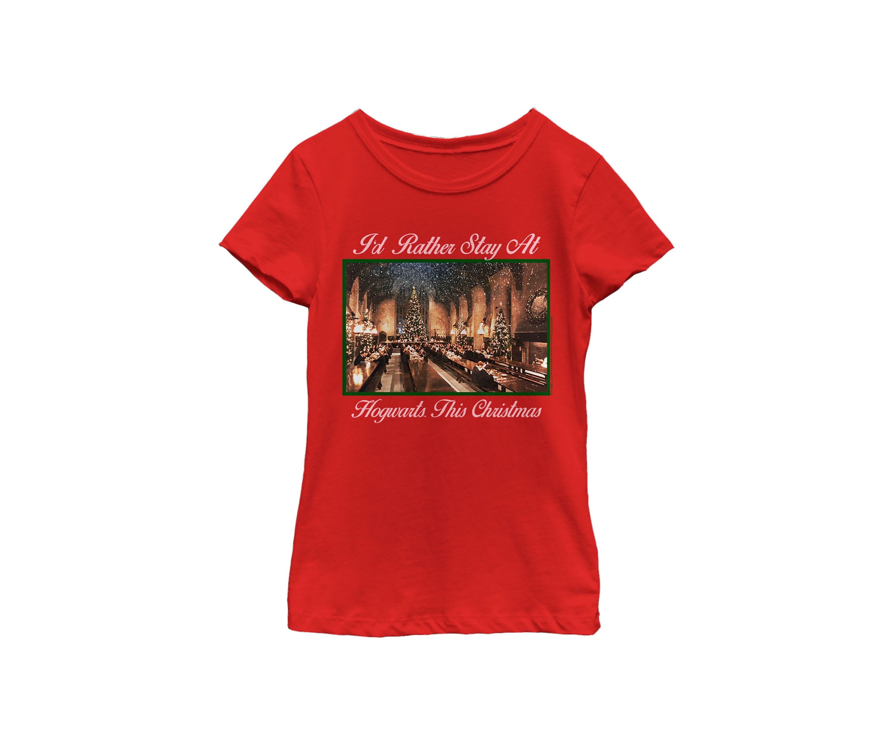 Girls 4-6x Holiday Hogwarts Photobox Top
