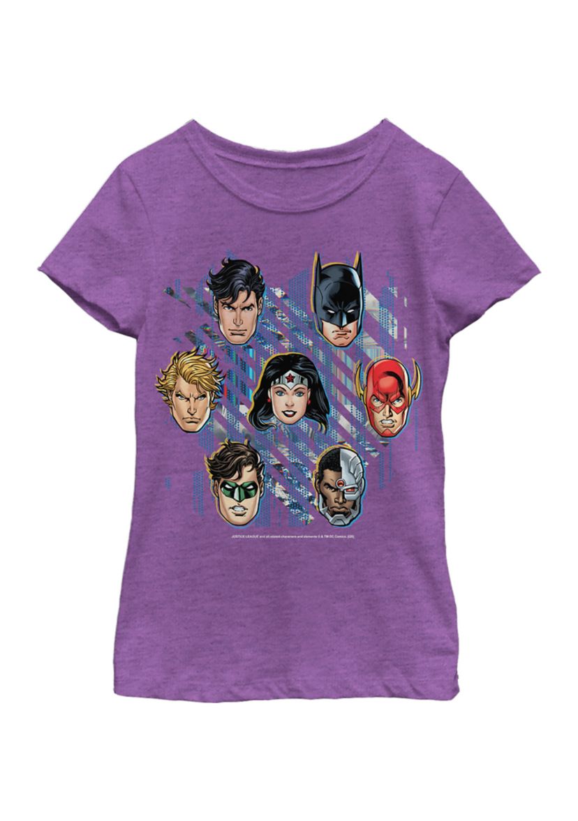 Girls 4-6x Justice Lineup Graphic T-Shirt