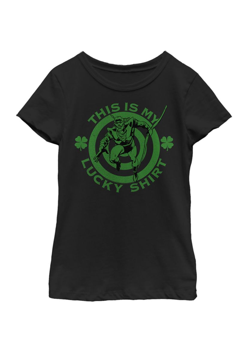 Girls 46x Justice League Lucky Archer Graphic Top