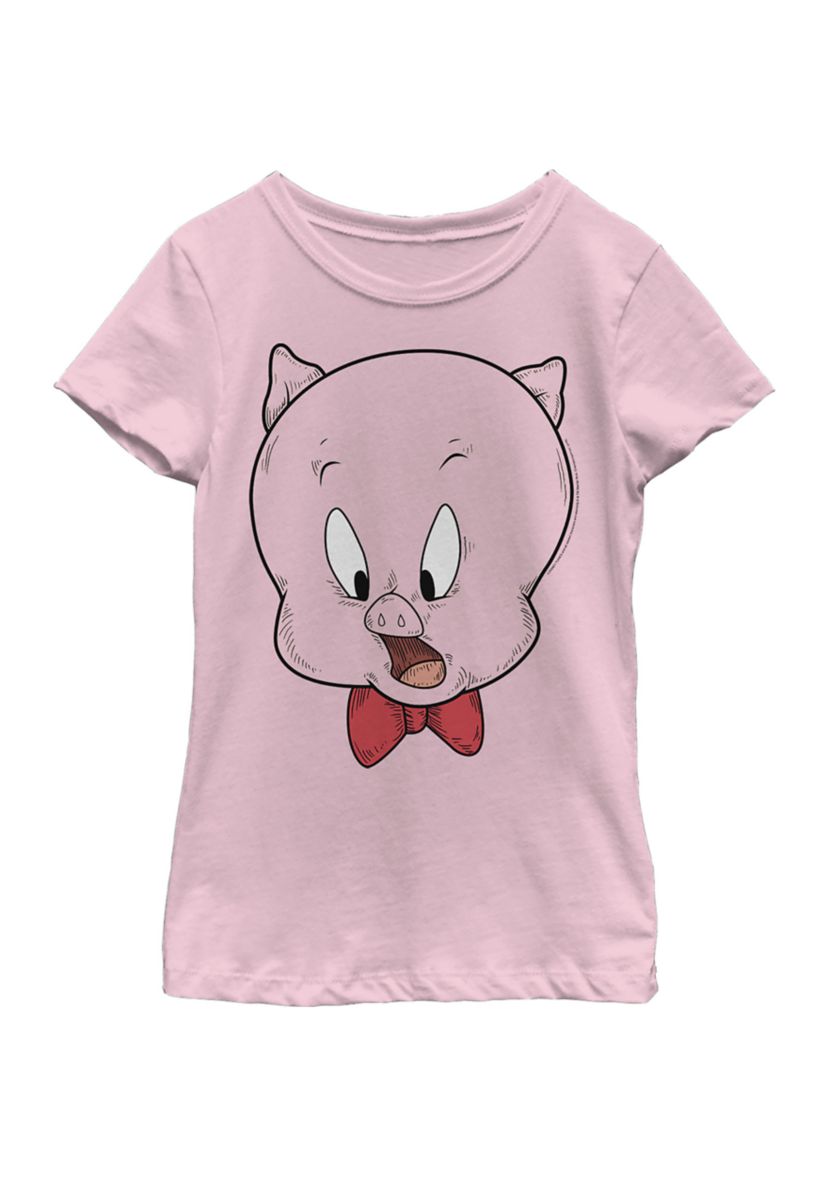 Girls 4-6x Porky Pig Face Graphic T-Shirt