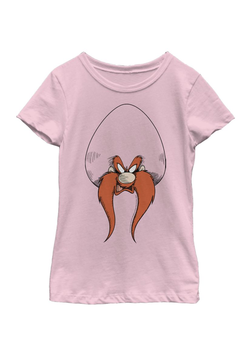 Girls 4-6x Angry Sam Face Graphic T-Shirt