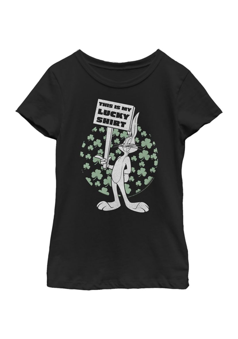 Girls 46x Looney Tunes Lucky Bunny Graphic Top