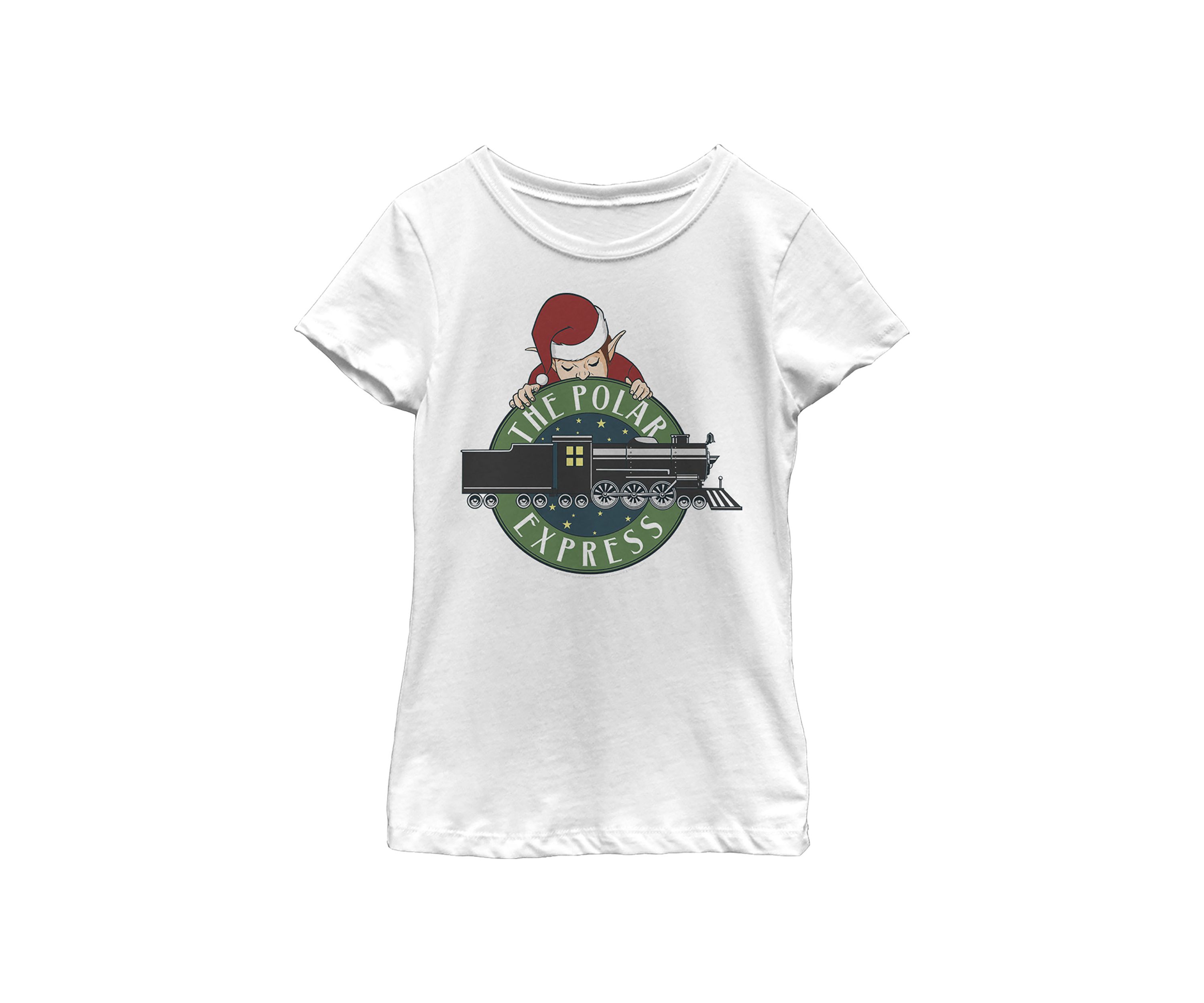 Girls 4-6x Polar Elf Badge Top
