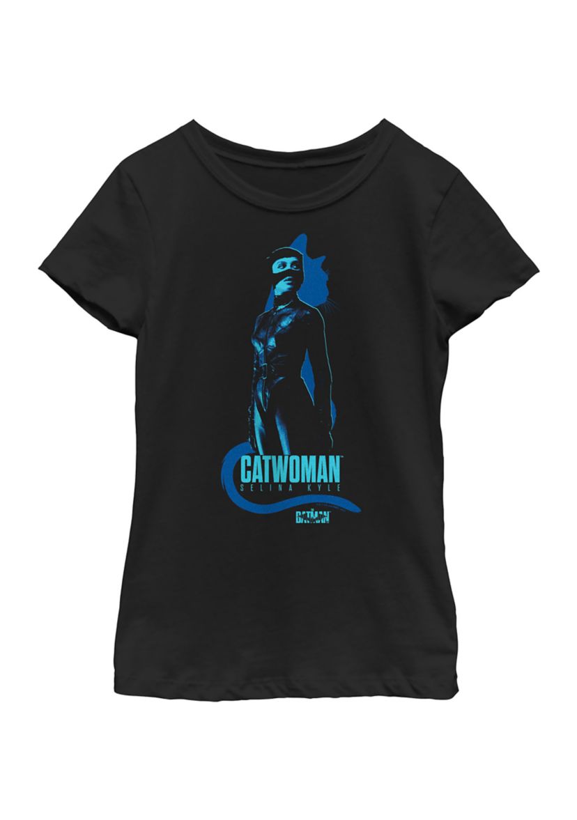Catwoman Blue Graphic T-Shirt