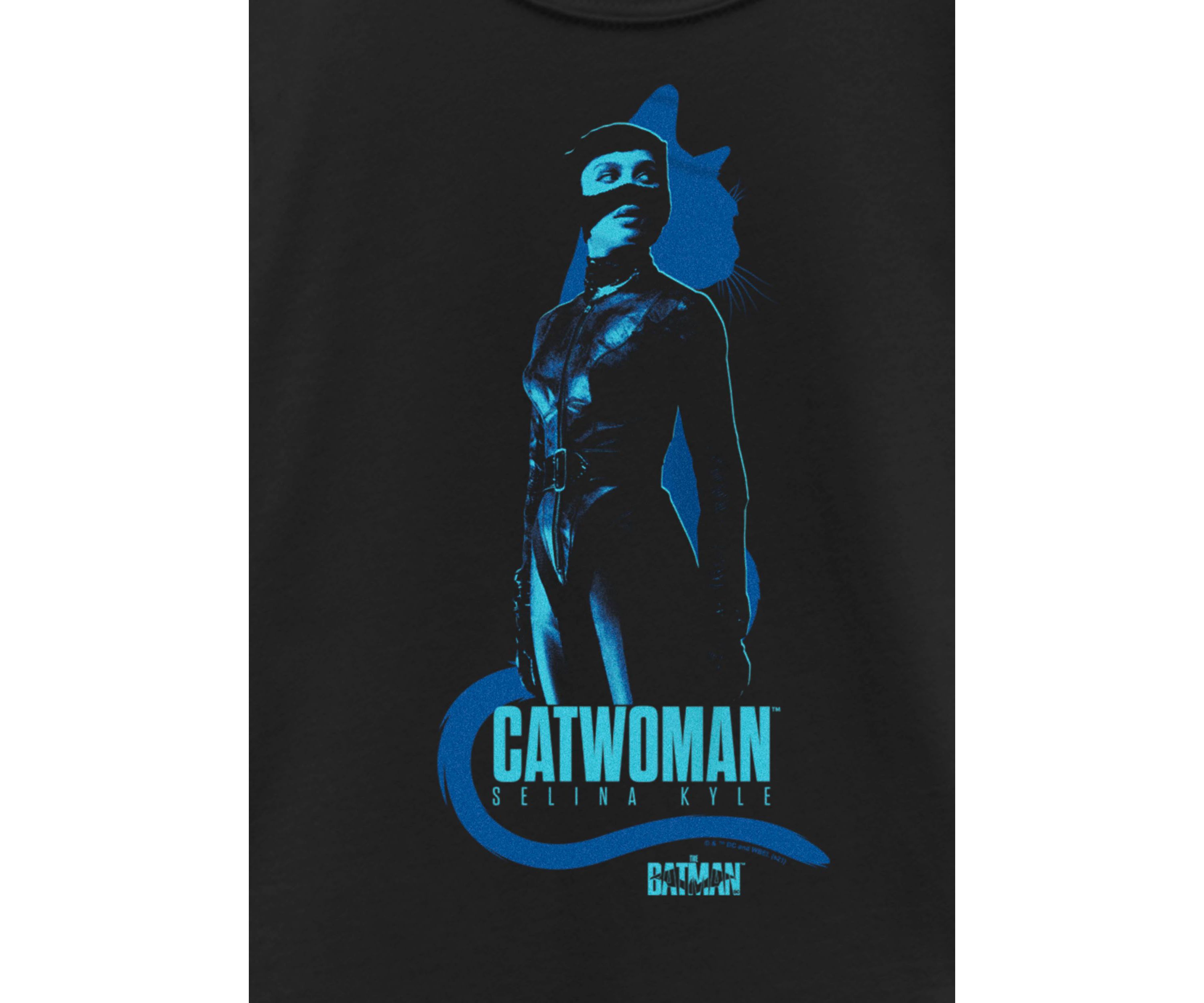 Catwoman Blue Graphic T-Shirt