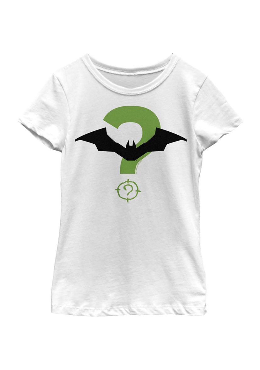 Bat And Riddler Logo Graphic T-Shirt