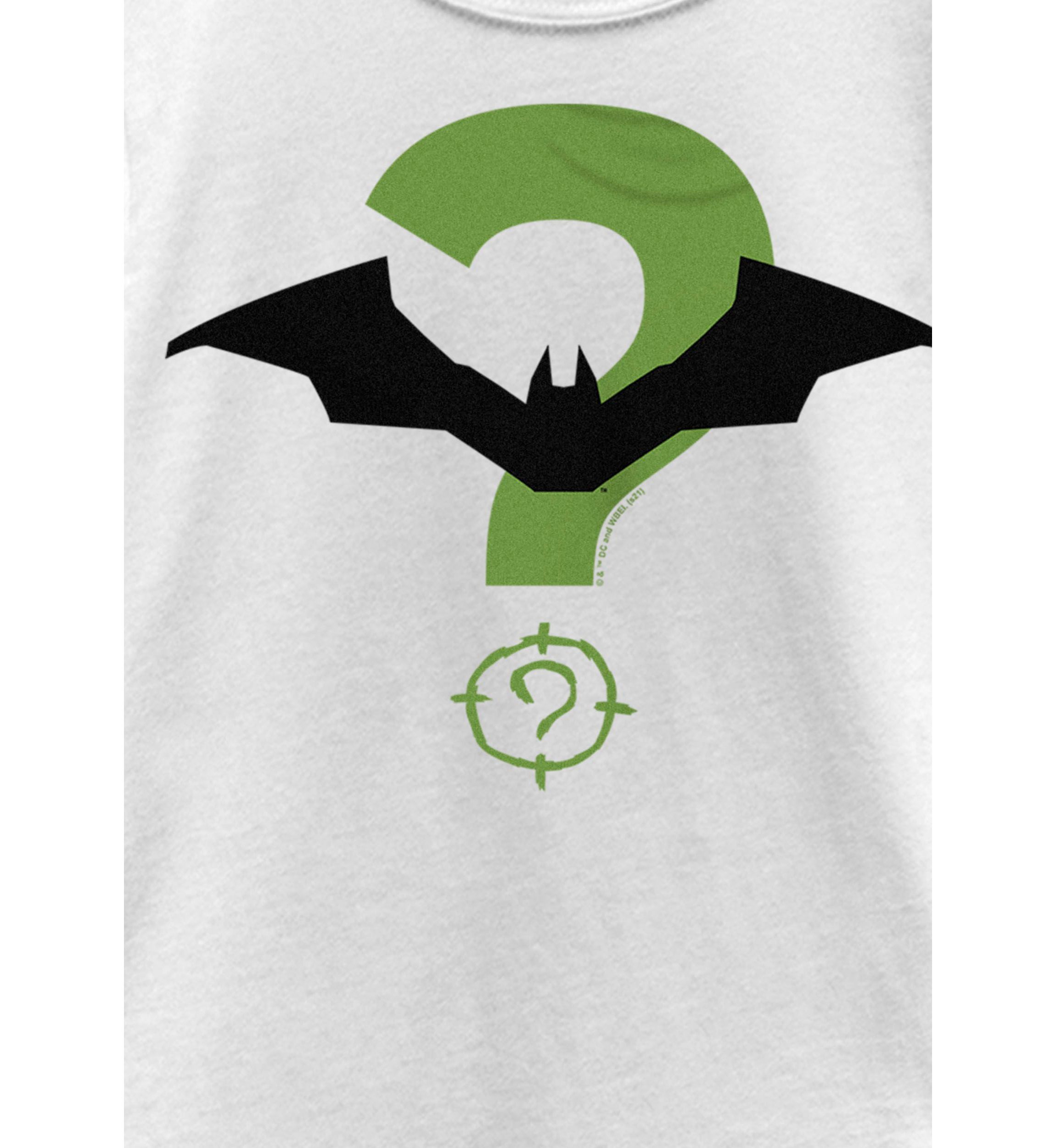 Bat And Riddler Logo Graphic T-Shirt