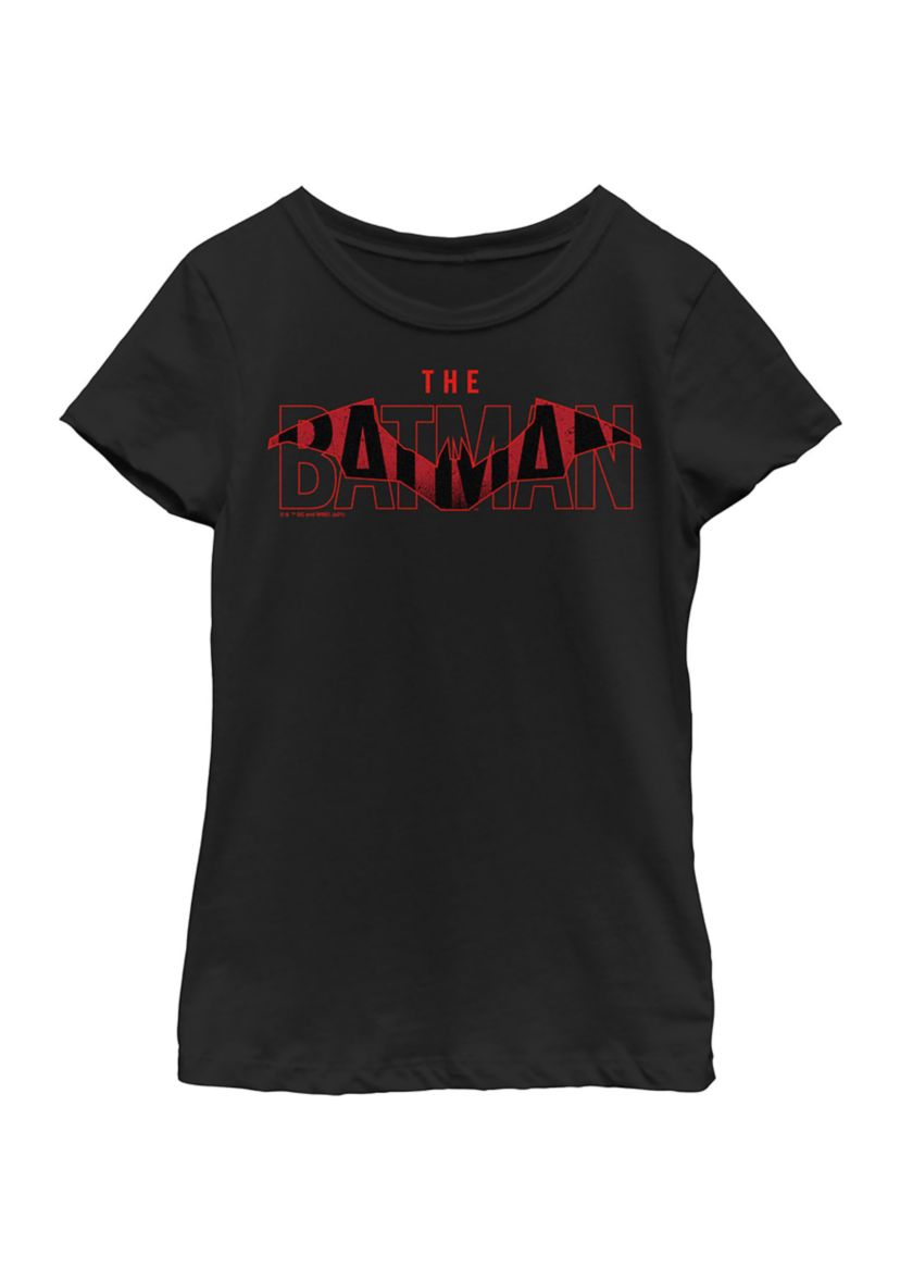 Red The Batman Logo Graphic T-Shirt
