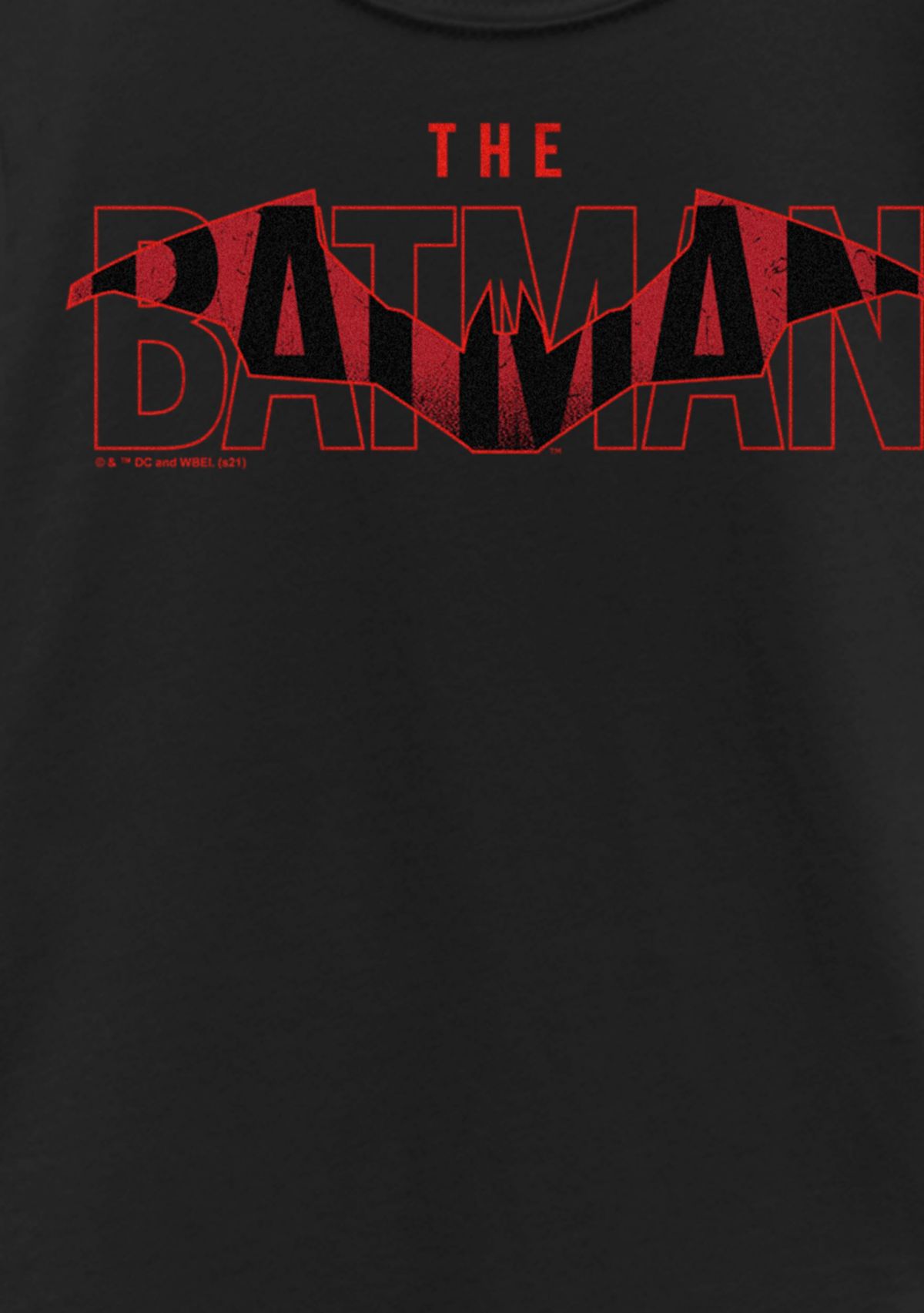 Red The Batman Logo Graphic T-Shirt