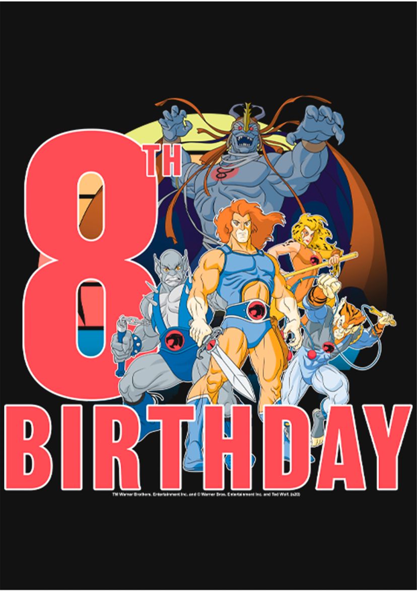 Girls 46x Thundercats ThunderCats 8th Birthday Graphic Top