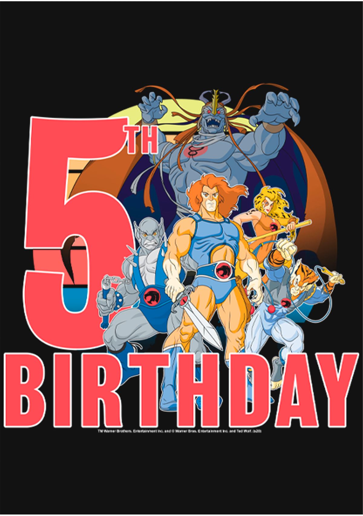 Girls 46x Thundercats ThunderCats 5th Birthday Graphic Top