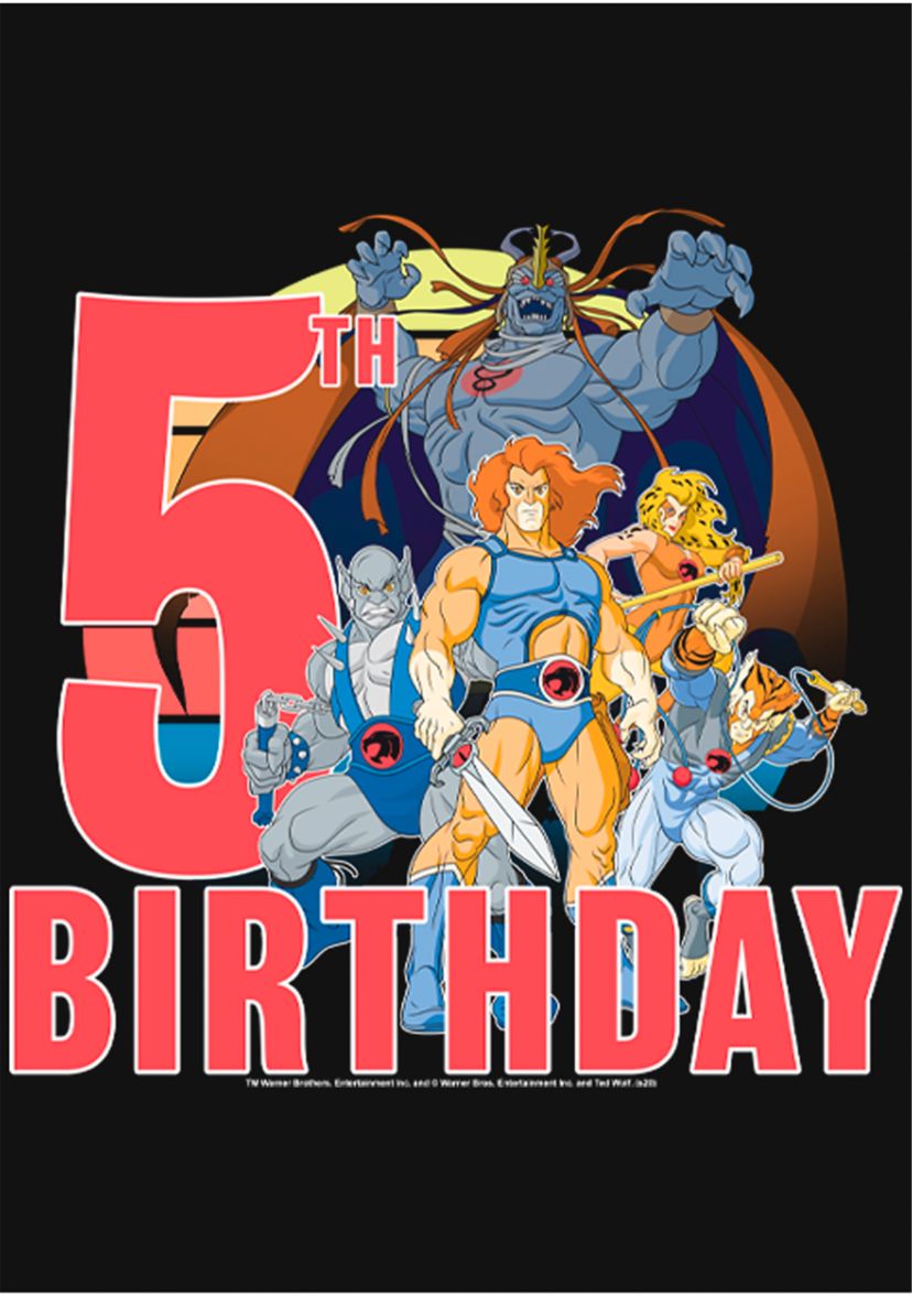 Girls 46x Thundercats ThunderCats 5th Birthday Graphic Top