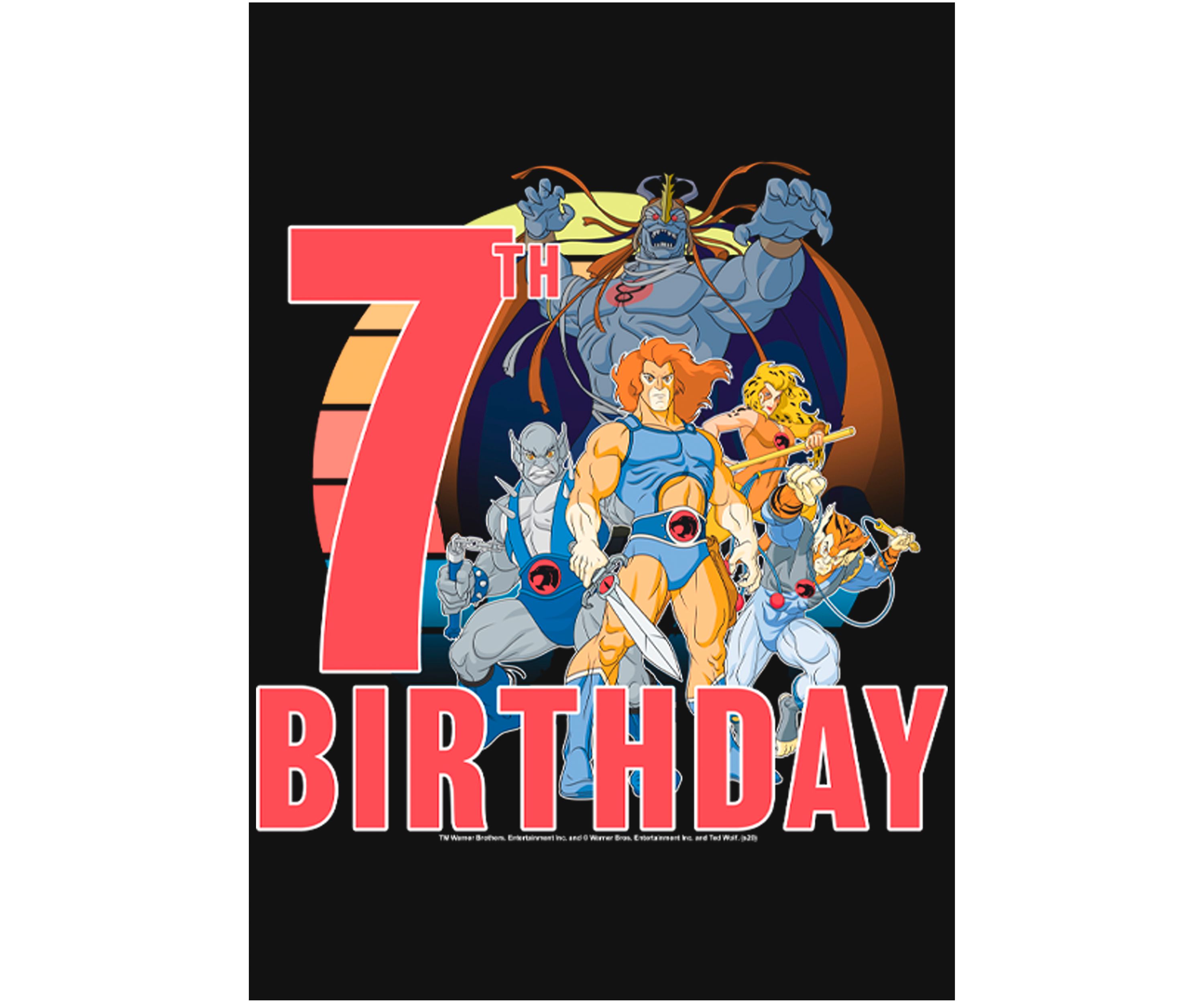 Girls 46x Thundercats ThunderCats 7th Birthday Graphic Top