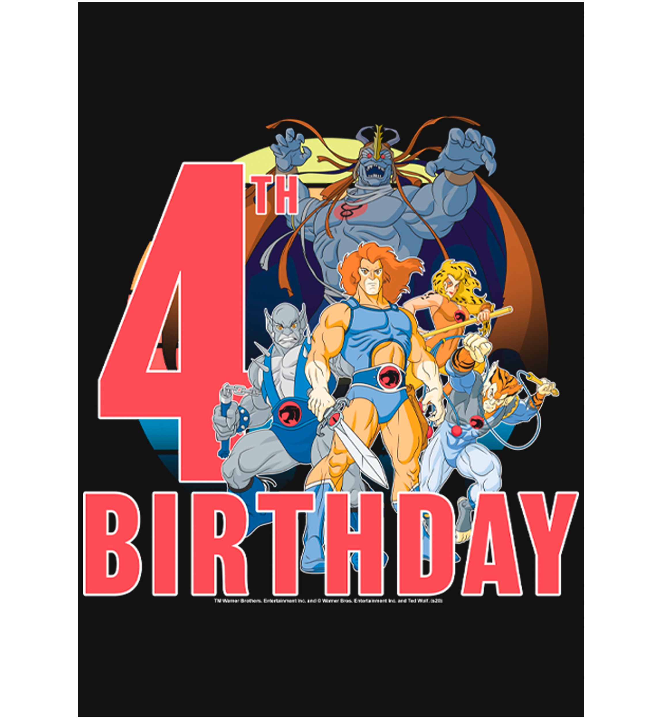 Girls 46x Thundercats ThunderCats 4th Birthday Graphic Top