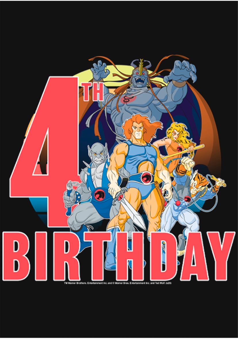 Girls 46x Thundercats ThunderCats 4th Birthday Graphic Top