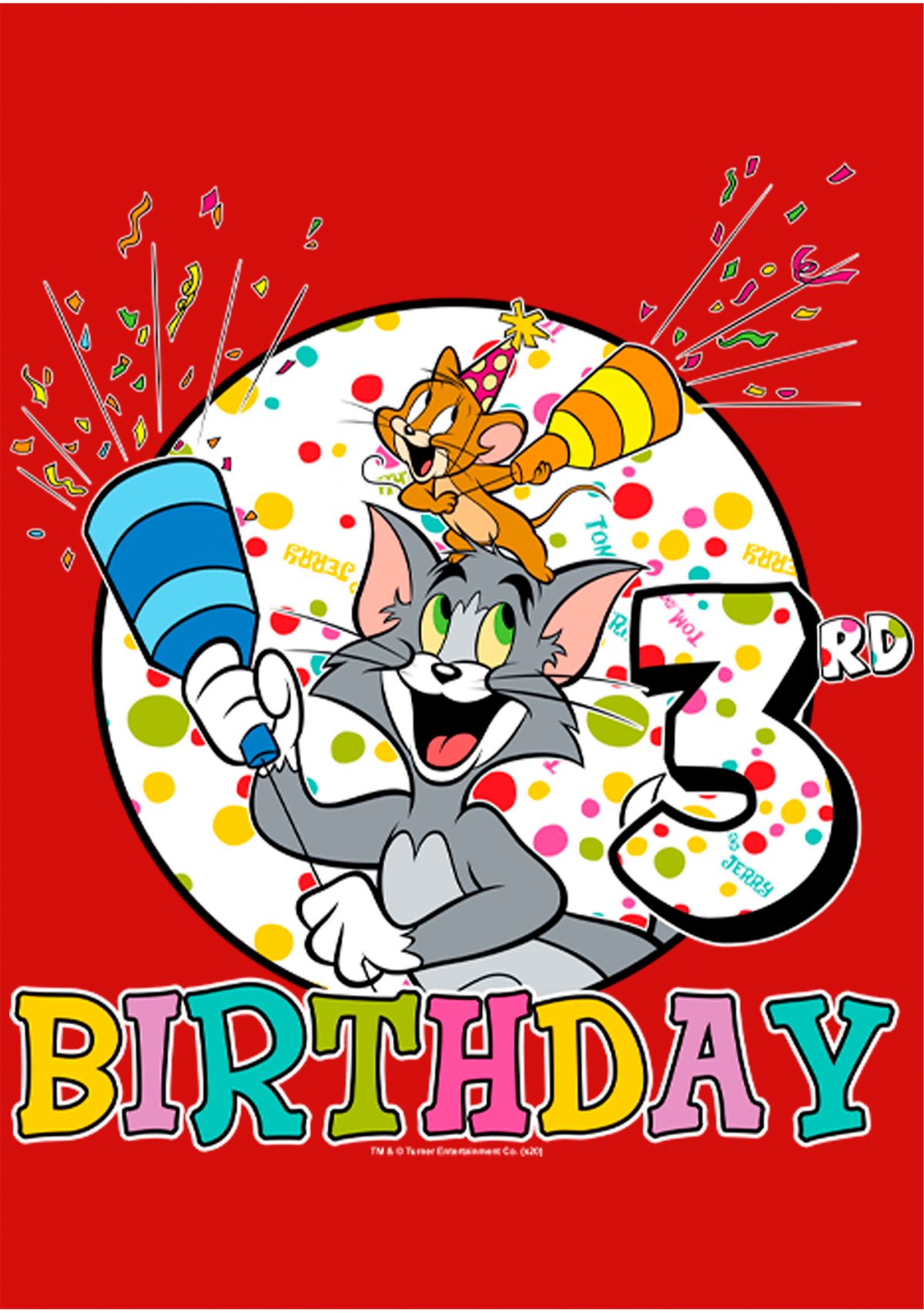 FIFA Girls 46x Tom and Jerry Tom And Jerry 3rd Birthday Graphic Top | Belk
