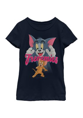 FIFA Girls 46x Tom and Jerry: The Movie Frenemies Graphic Top, Navy Blue, XSmall