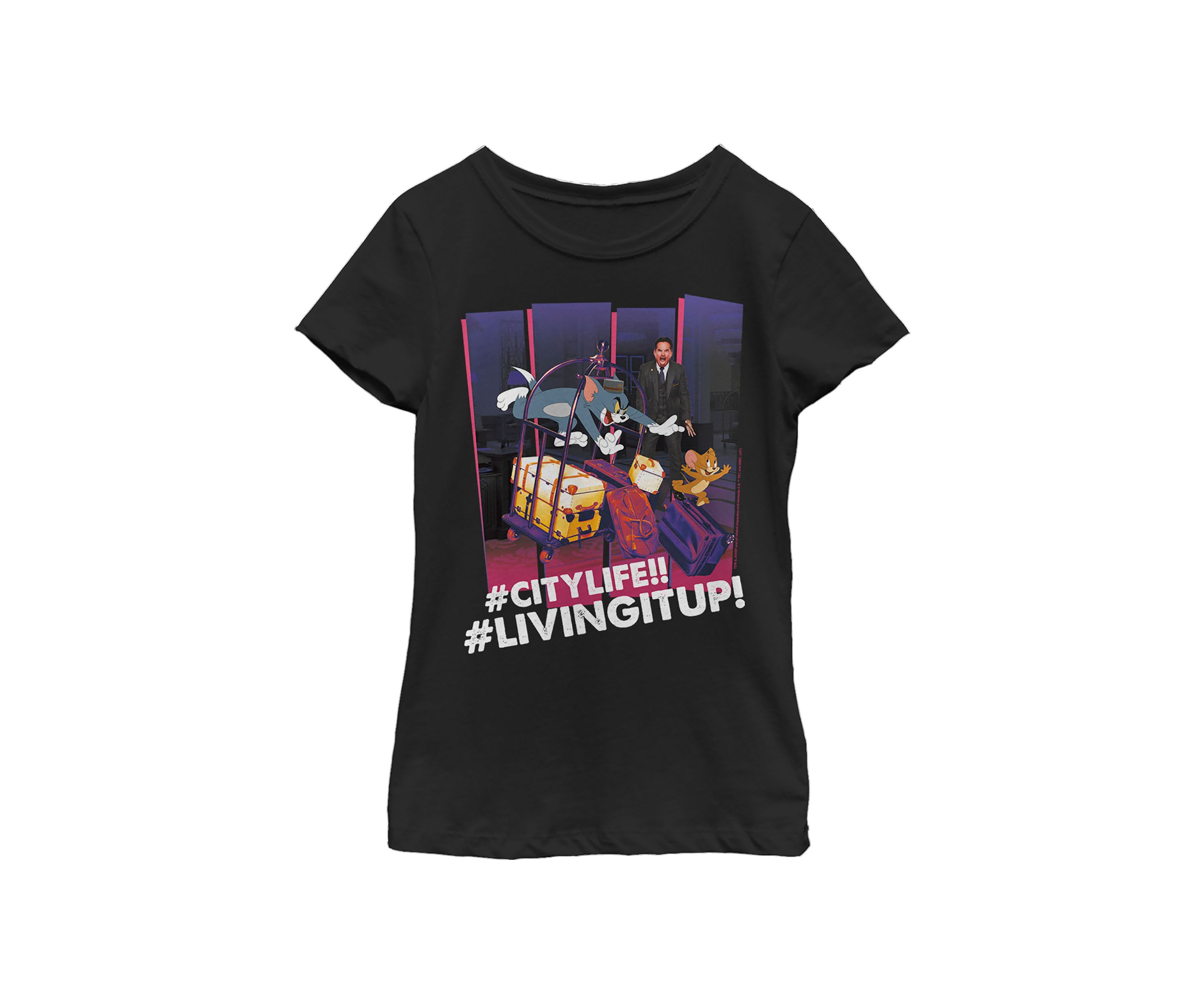 Girls 46x Tom and Jerry: The Movie Citylife Chase Graphic Top