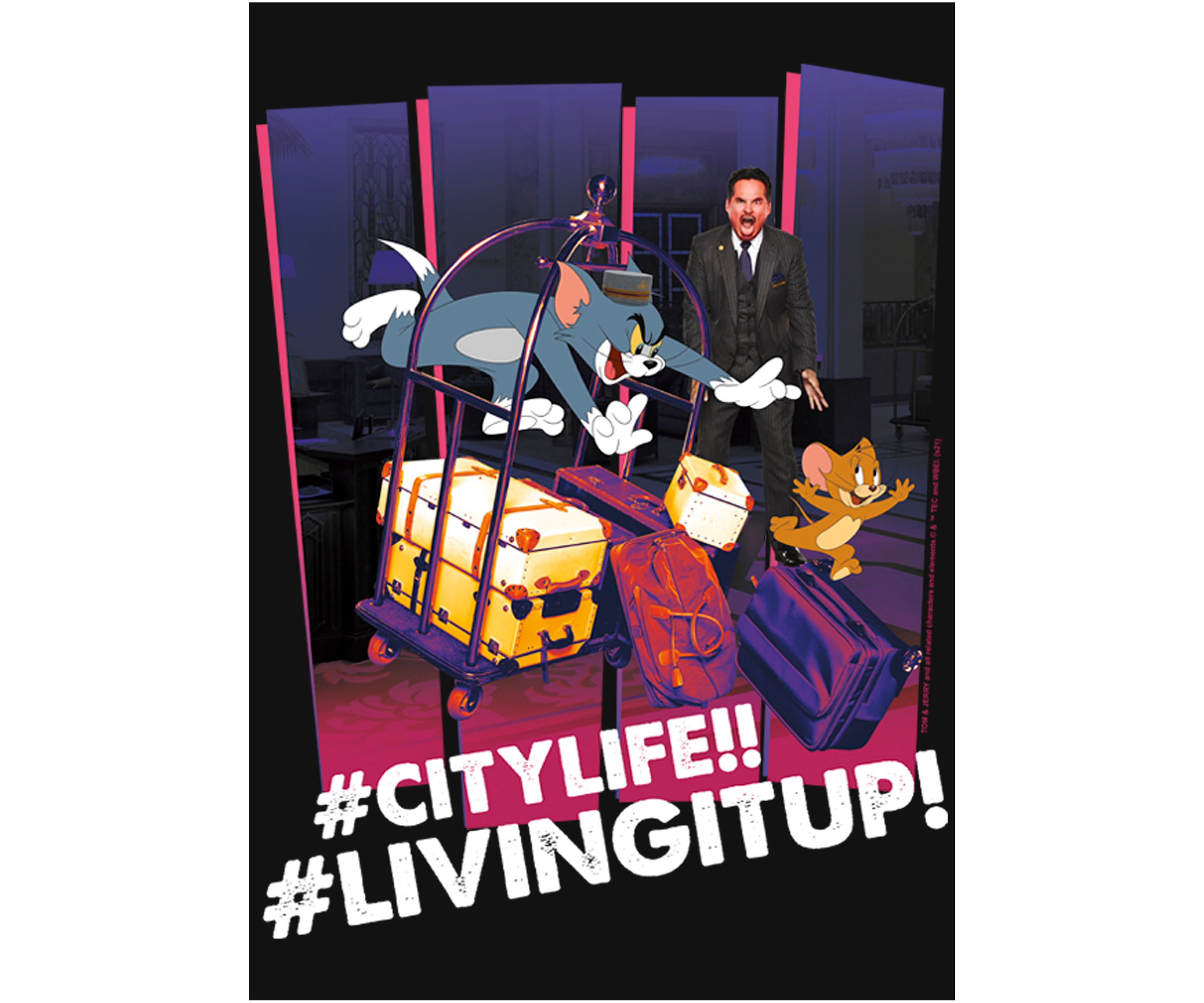 Girls 46x Tom and Jerry: The Movie Citylife Chase Graphic Top
