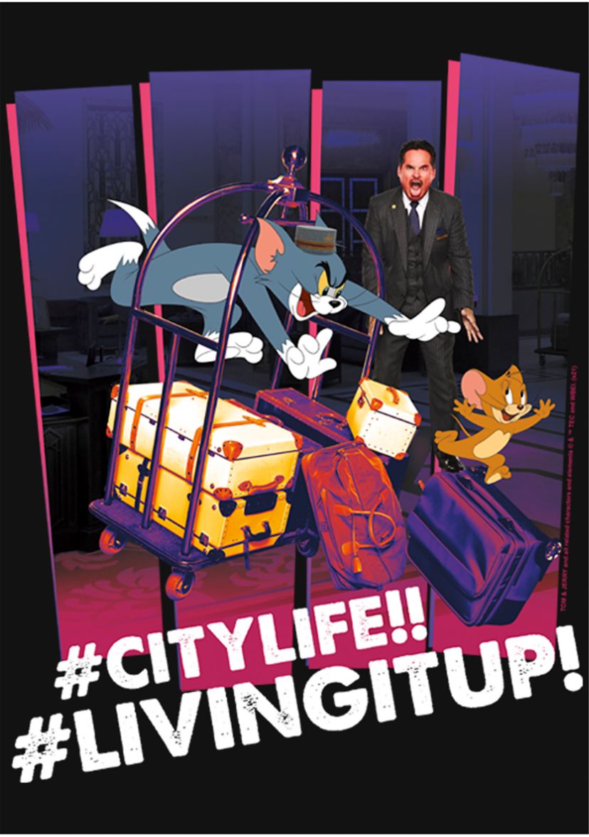 Girls 46x Tom and Jerry: The Movie Citylife Chase Graphic Top