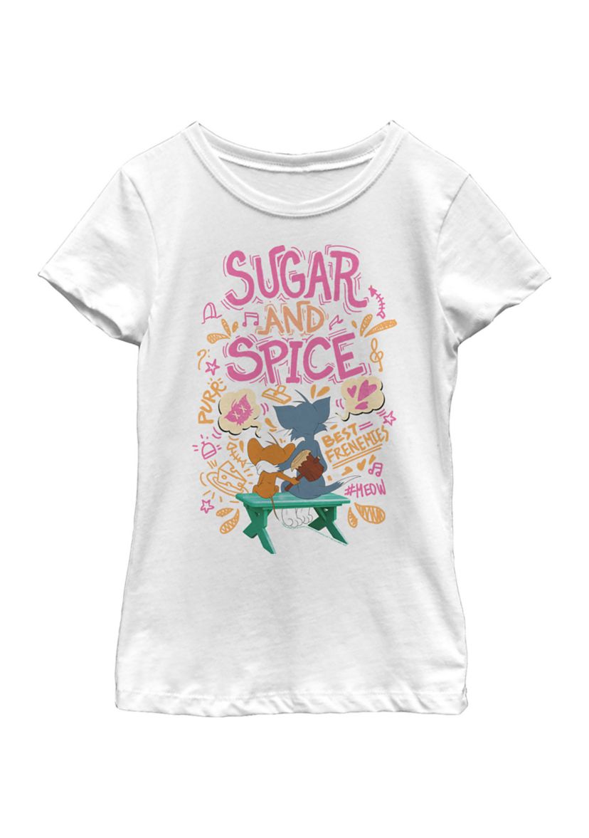 Girls 46x Tom and Jerry: The Movie Sugar Spice Graphic Top