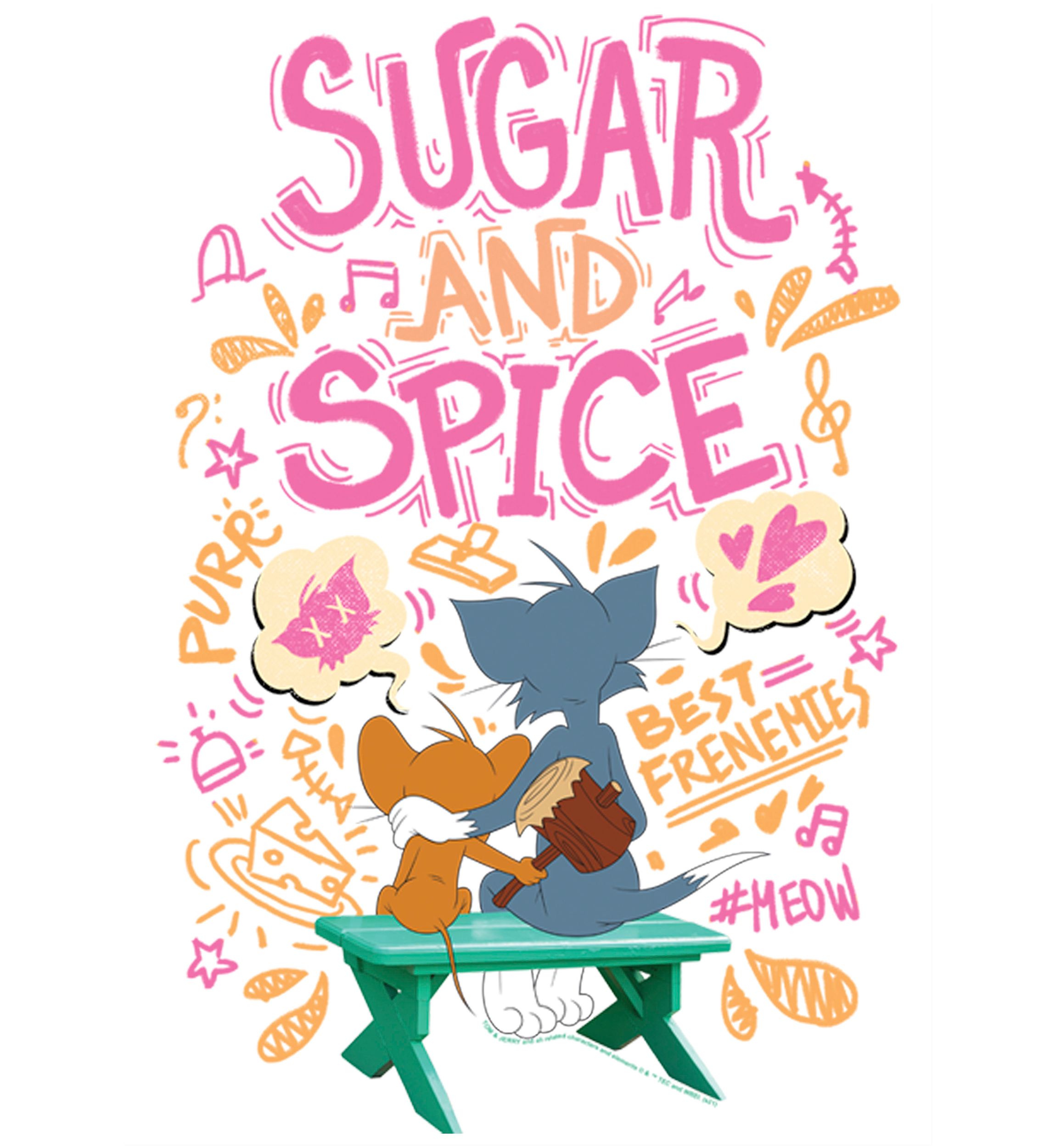 Girls 46x Tom and Jerry: The Movie Sugar Spice Graphic Top