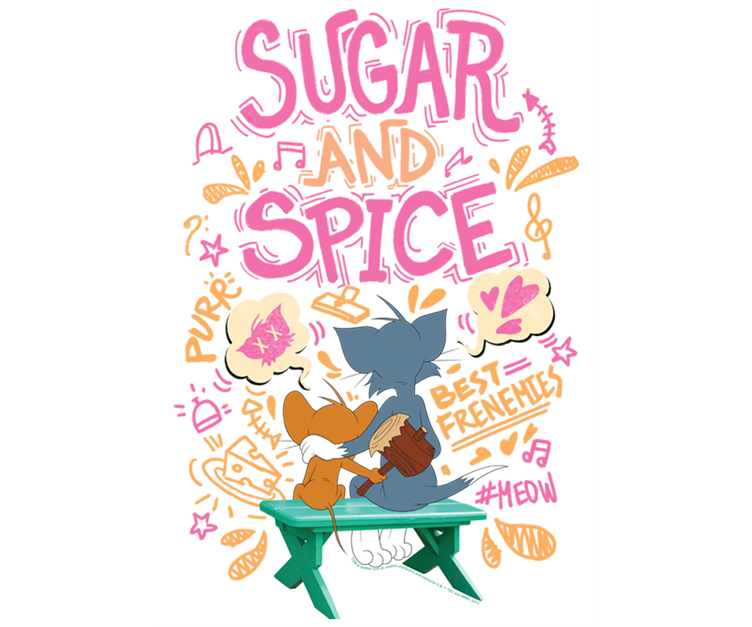 Girls 46x Tom and Jerry: The Movie Sugar Spice Graphic Top